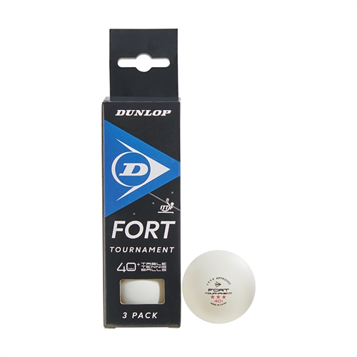 Dunlop 40+ Fort Tournament Bordtennisballer (3-pakning)